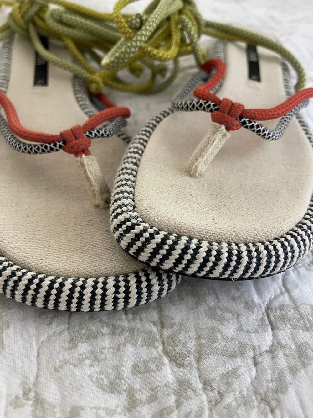 Zara Rope Sandals - Picture 6 of 9
